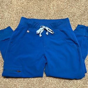 Figs “Zamora” Jogget Scrub Pants in Royal Blue